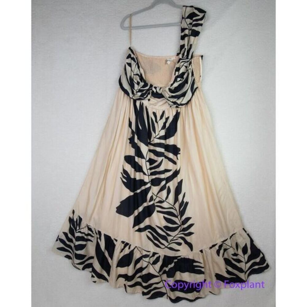 New! Anthropologie Let Me Be One-Shoulder Maxi Dress, 1X - Picture 3 of 16